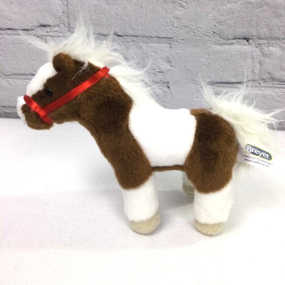 Breyer Aurora Paint Horse 2022 7" Brown White Plush Soft Stuffed Animal - Picture 3 of 9